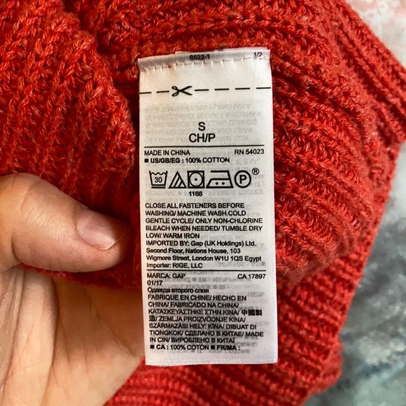 Gap red cotton sweater tank - Picture 5 of 5